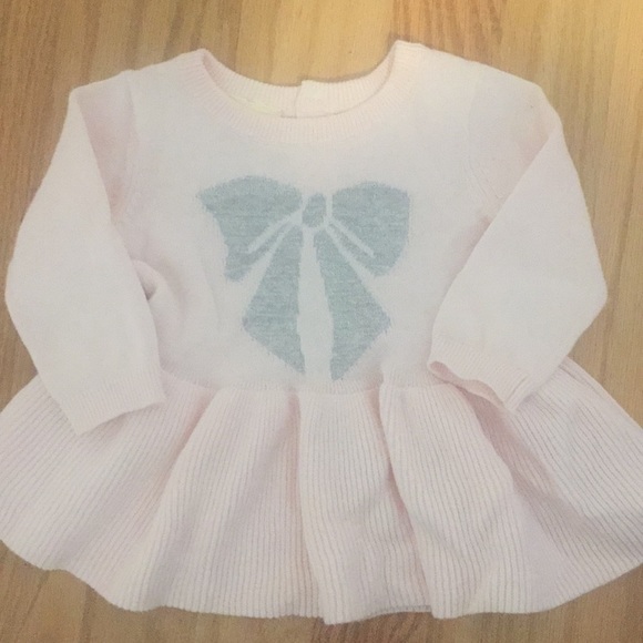 Baby Knit Peplum Top and Bottom set - Picture 2 of 5